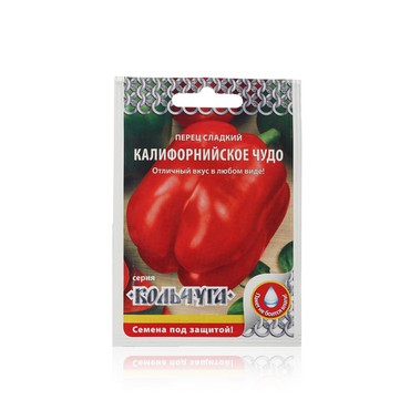 Семена Кольчуга Перец сладкий " Калифорнийское чудо " , среднеранний , 0,3г