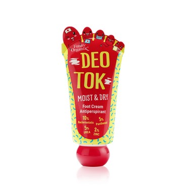 Крем - антиперспирант для ног Funny Organix Deo Tok " Moist & Dry " 50мл
