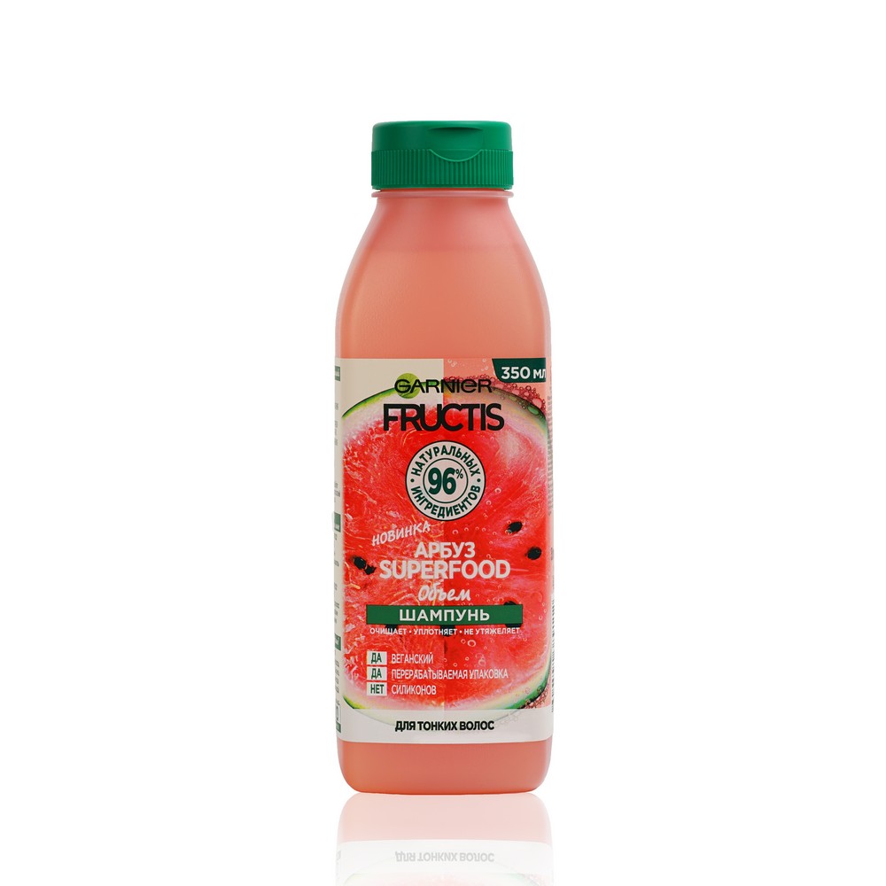 

Шампунь для тонких волос Fructis Superfood Арбуз " объём " 350мл