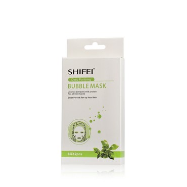 Маска для лица Shifei " Deep Purifying " очищающая , Пузырьковая 2шт
