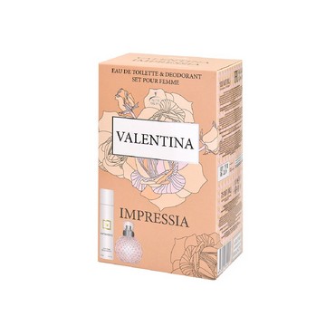 Женский Подарочный набор ALAIN Aregon " Valentina Impressia " ( туалетная вода 100мл + дезодорант 75мл )