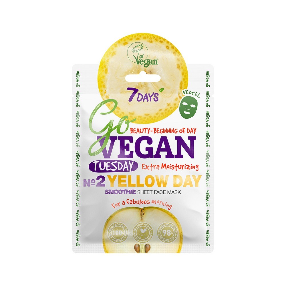 

Тканевая маска для лица 7 days Go vegan " Smoothie Tuesday " 25г