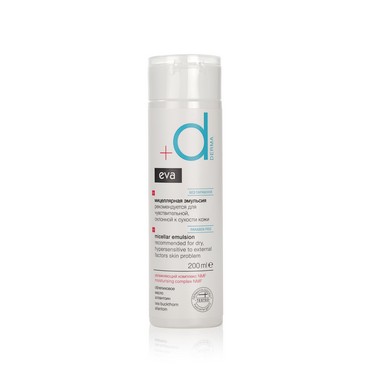 Мицеллярная эмульсия для лица Eva Derma для чувствительной и склонной к сухости кожи 200мл