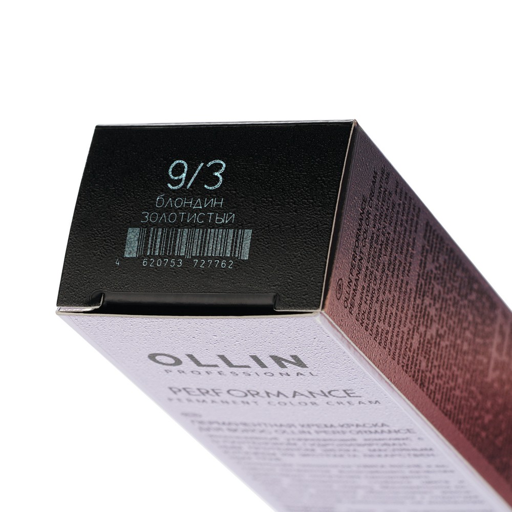 

Крем - краска для волос Ollin Professional Performance 9/3 Блондин золотистый 60мл