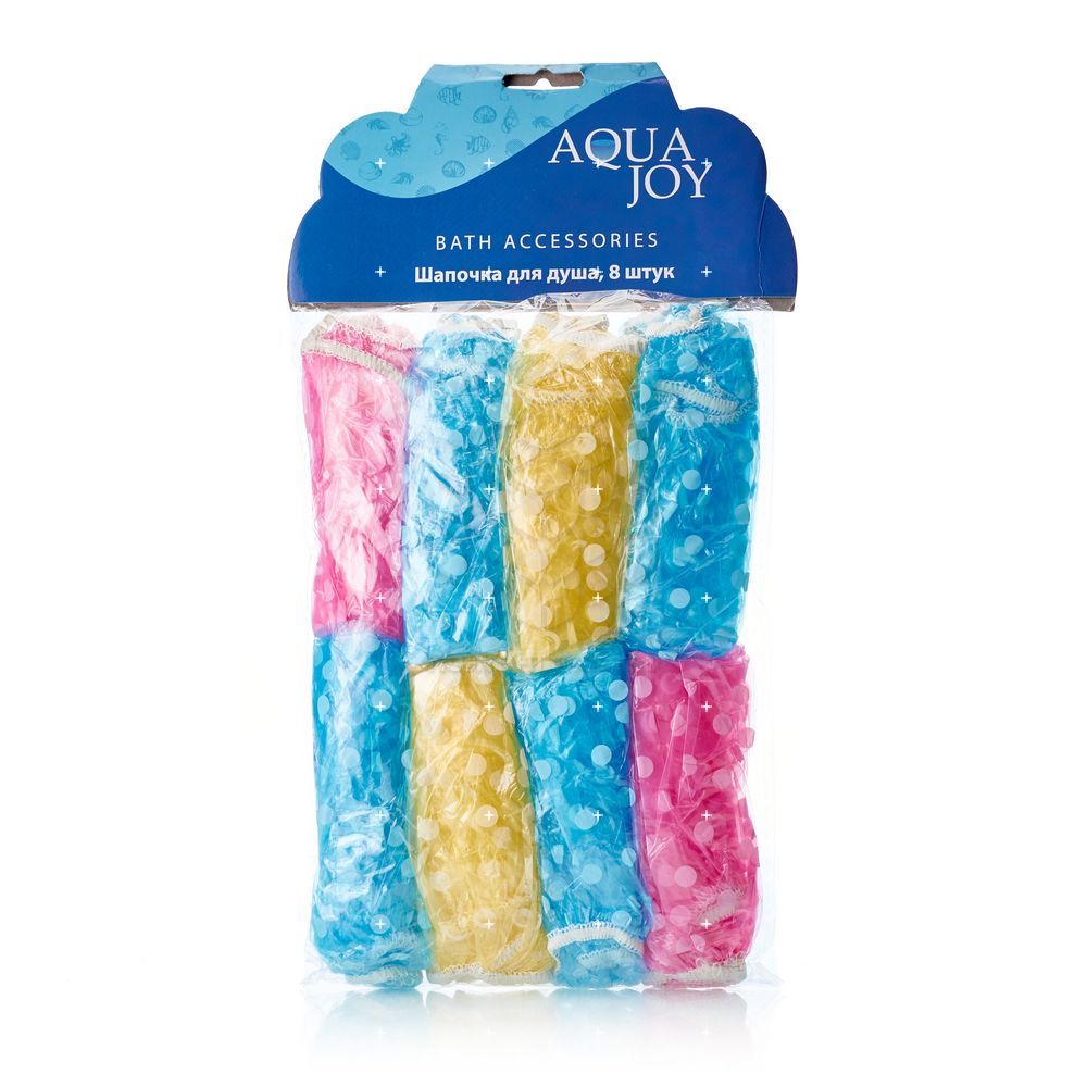 

Шапочка Aqua Joy Energy для душа D26см 8шт