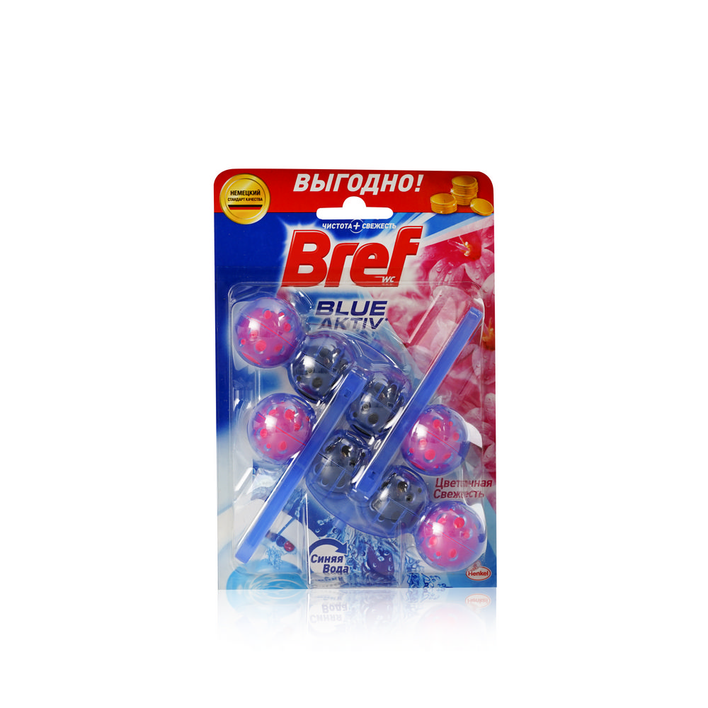 

Подвесной блок для унитаза Bref Duo-Activ " цветочная свежесть " 2*50г