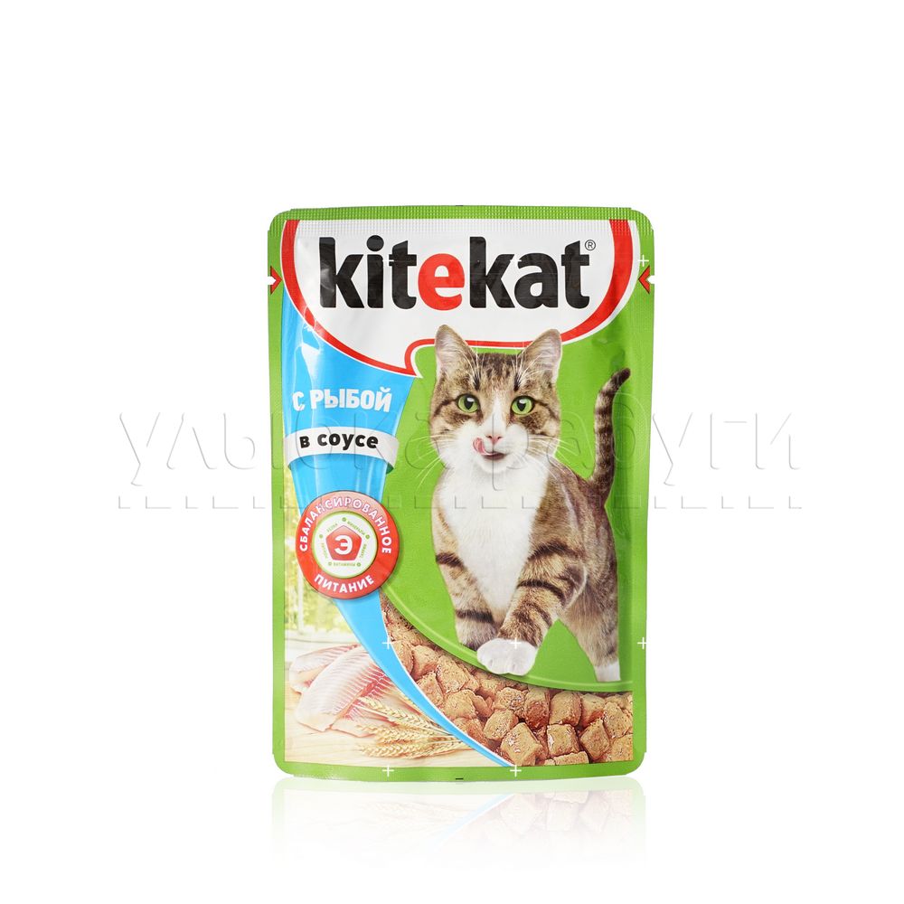 Корм для кошек Kitekat с рыбой в соусе 85г