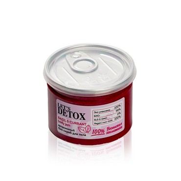 Витаминный био - скраб для тела Let's Detox " Basil & Currant " 150мл