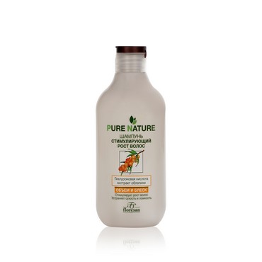Шампунь стимулирующий рост волос Floresan Pure Nature " объём и блеск " 300мл