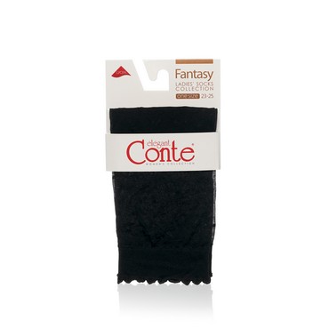 Женские капроновые носки Conte Fantasy , горох , Nero , р.23-25