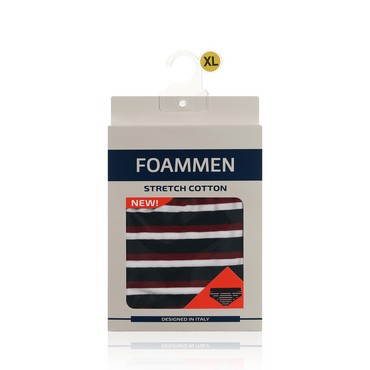 Мужские трусы Foammen Fo210002-1 , Широкая бордовая полоска , XL