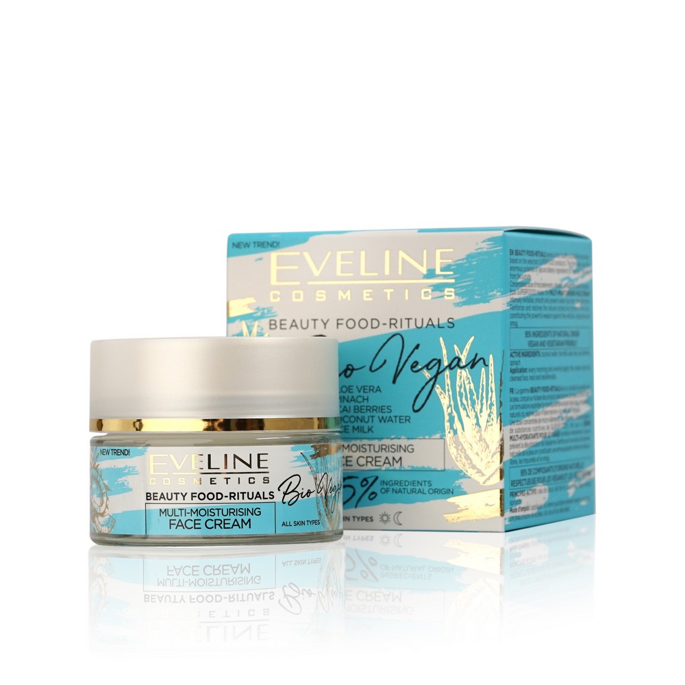

Крем для лица Eveline Beauty Food-rituals Bio vegan глубоко увлажняющий 50мл