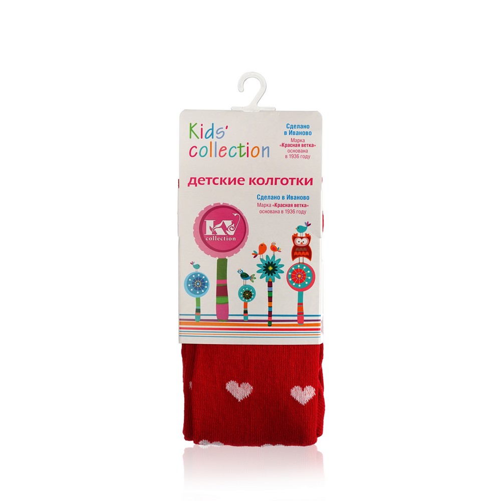 

Детские колготки Красная ветка Kids Collection с-1813 " Сердечки " Красный р.80-86