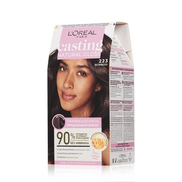 Ухаживающая краска для волос L'Oreal Paris Casting natural gloss 223 Эспрессо