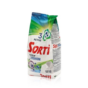 Порошок для стирки белья Sorti Супер Эконом 1,5кг
