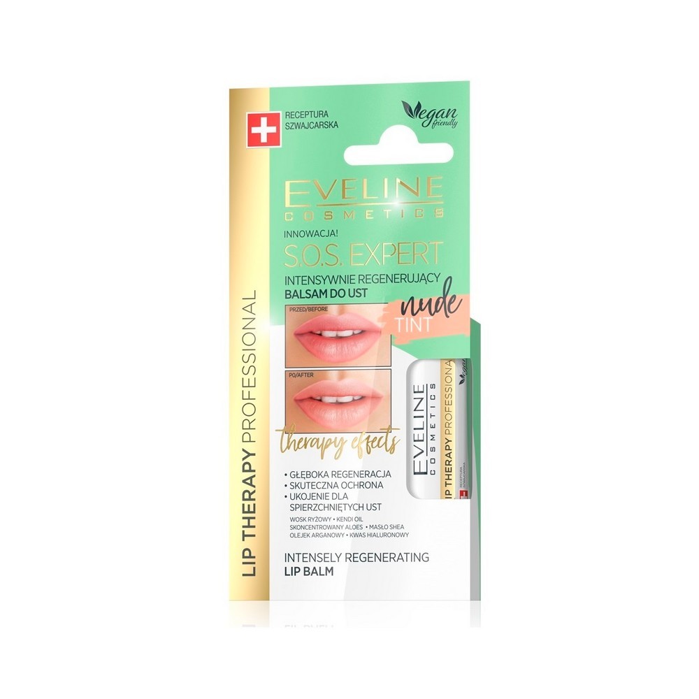 

Бальзам для губ Eveline Lip Therapy Professional " Nude Tint " интенсивно регенерирующий 4,5г