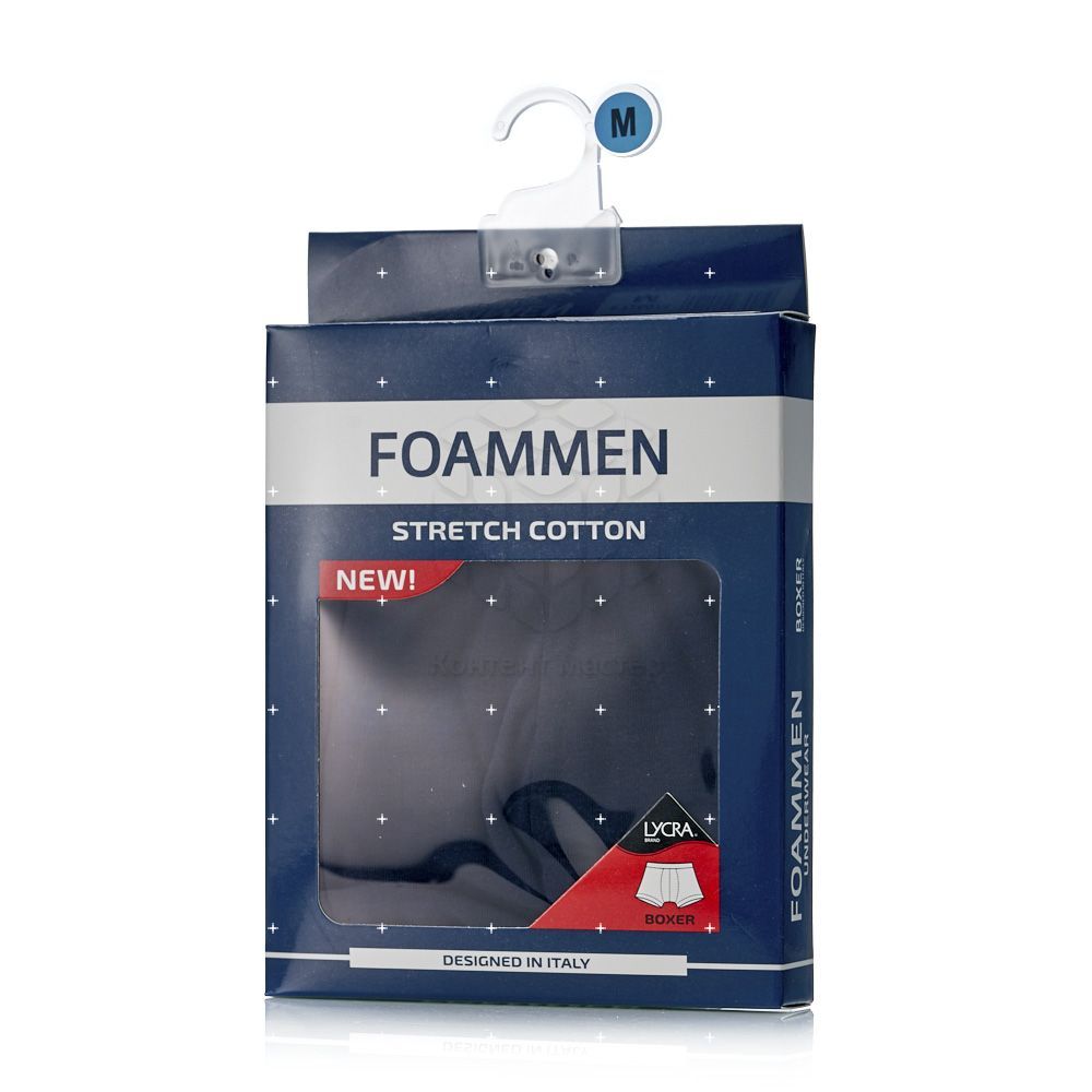 

Мужские трусы - боксеры Foammen однотонные синие M