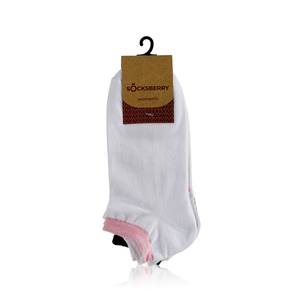 

Женские носки Socksberry WO14641 Черный + Белый , р.25 , 3 пары