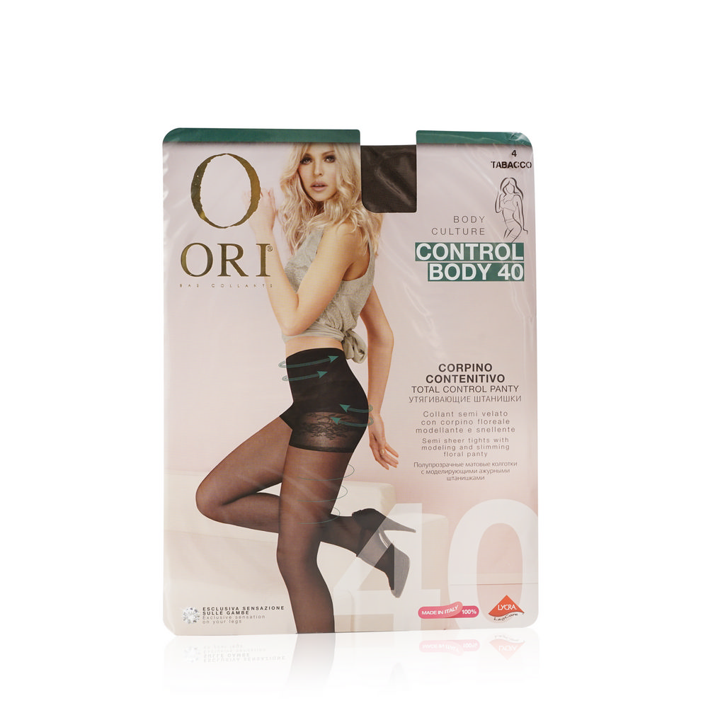 

Женские колготки Ori Control Body с утягивающими штанишками 40den Tabaco 4 размер