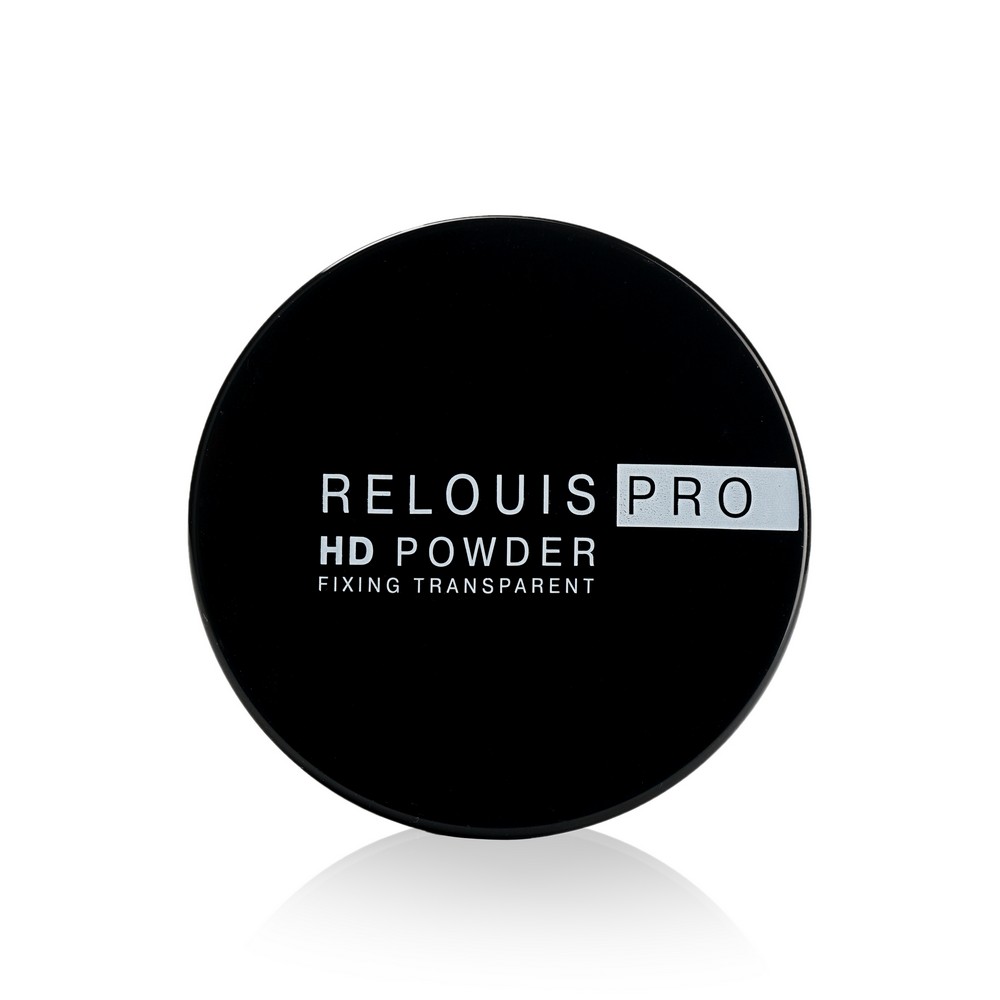 Прозрачная фиксирующая пудра для лица Relouis PRO HD Powder 10г пудра фиксирующая прозрачная pro hd powder relouis 10г