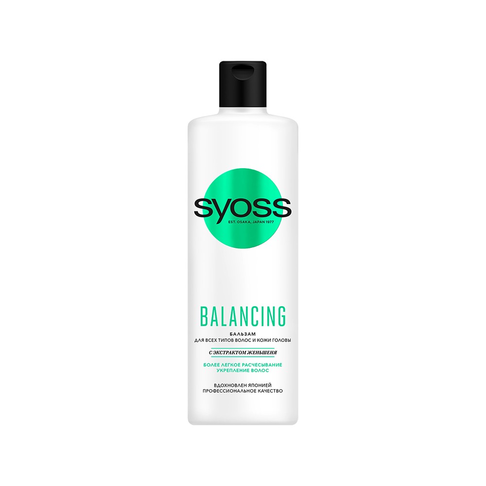 

Бальзам для волос Syoss Balancing для всех типов волос и кожи головы 450мл