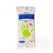 Влажные салфетки Aura антибактериальные с ромашкой 20шт