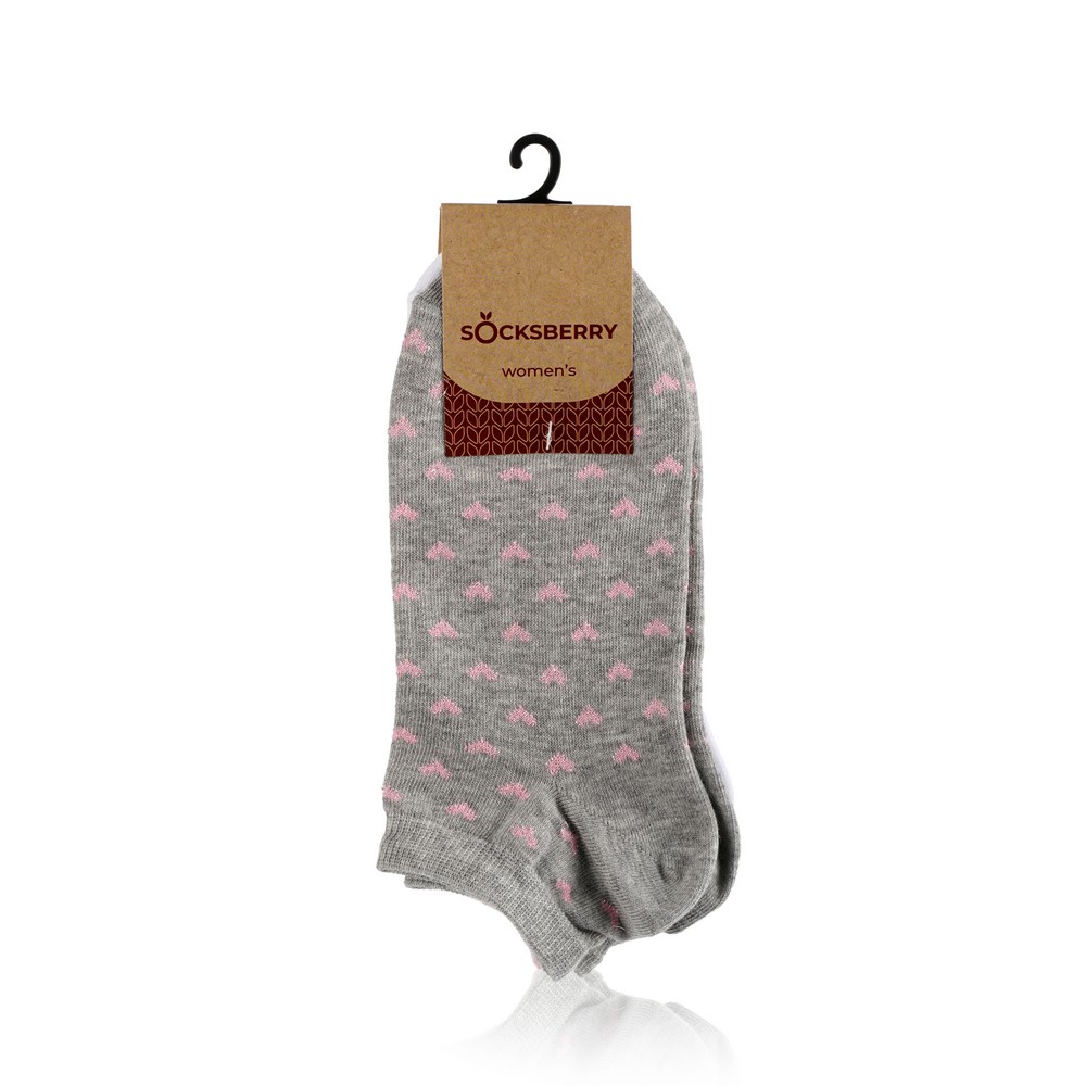 

Женские носки Socksberry WO14641 Светло-серый + Белый , р.25 , 3 пары