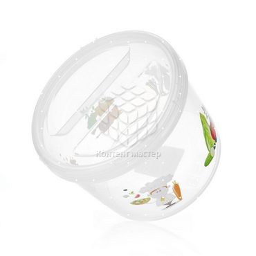 Контейнер Phibo Пластиковый , с завинчивающейся крышкой , с декором 1,2л