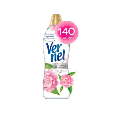 Кондиционер для белья Vernel Ароматерапия+ " Пион и белый чай " 870мл