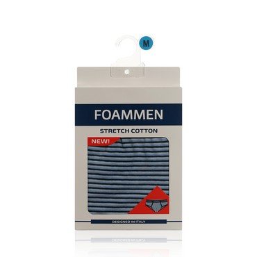 Мужские трусы Foammen Fo210006-2 , Узкая голубая полоска , M