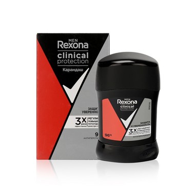 Мужской дезодорант - антиперспирант Rexona Men Clinical Protection " защита и уверенность " 50мл