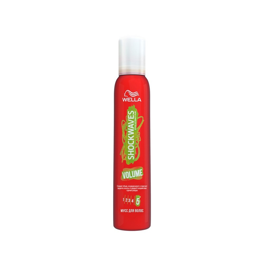

Мусс для волос Wella Shockwaves Volume Мегафиксация (5) 200мл