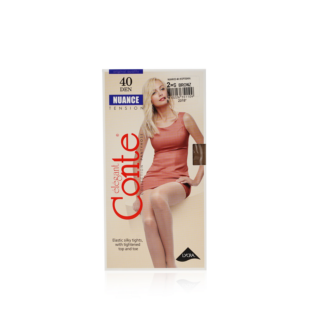 

Женские колготки Conte Nuance 40den Bronz 2 размер , в коробочке