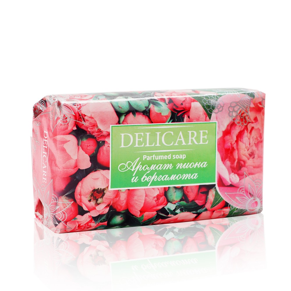 

Туалетное мыло Delicare " пион и бергамот " 90г