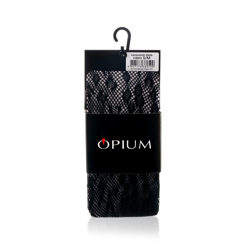 

Женские колготки с рисунком Opium Leopardo Rete Nero S/M