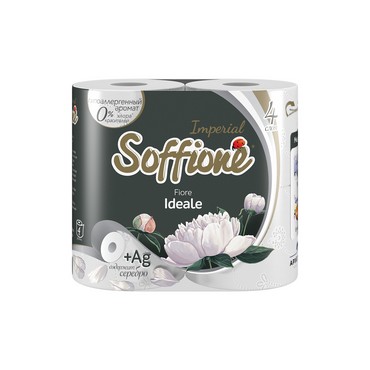 Туалетная бумага Soffione Imperial Fiore Ideale 4-х слойная 4шт