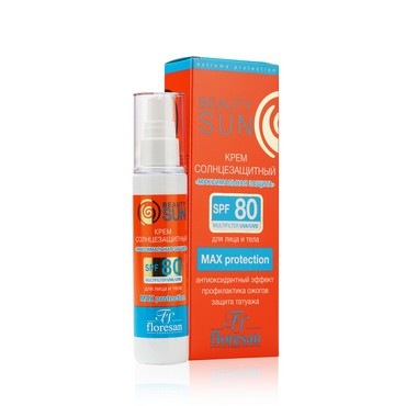 Солнцезащитный крем для лица и тела Floresan Beauty Sun " Максимальная защита " SPF 80 75мл