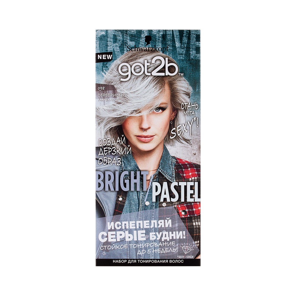 

Оттеночный бальзам для волос Got2B Bright/Pastel 098 80мл