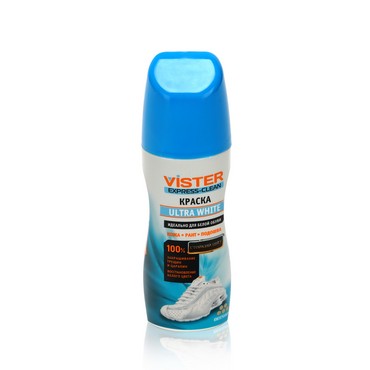 Жидкая краска для обуви и подошвы Vister Express Clean " Ultra White " , Белый , 75мл