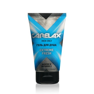 Мужской гель для душа Carelax Men Only " Extreme Fresh " с ментолом и витамином Е 150мл