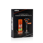 Мужской Подарочный набор Gillette Fusion ProGlide Flexball ( станок для бритья + сменная кассета 1шт + гель для бритья для чувствительной кожи 75мл )