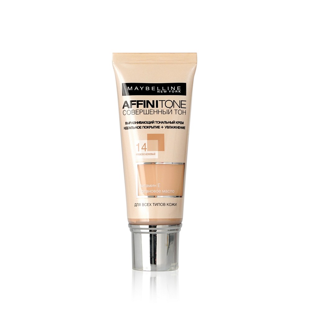 

Тональный крем Maybelline New York Affinitone для лица 14 Кремово-бежевый 30мл