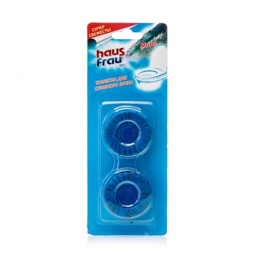 Таблетки для сливного бачка Haus Frau WC " Морская свежесть " 2шт*50г