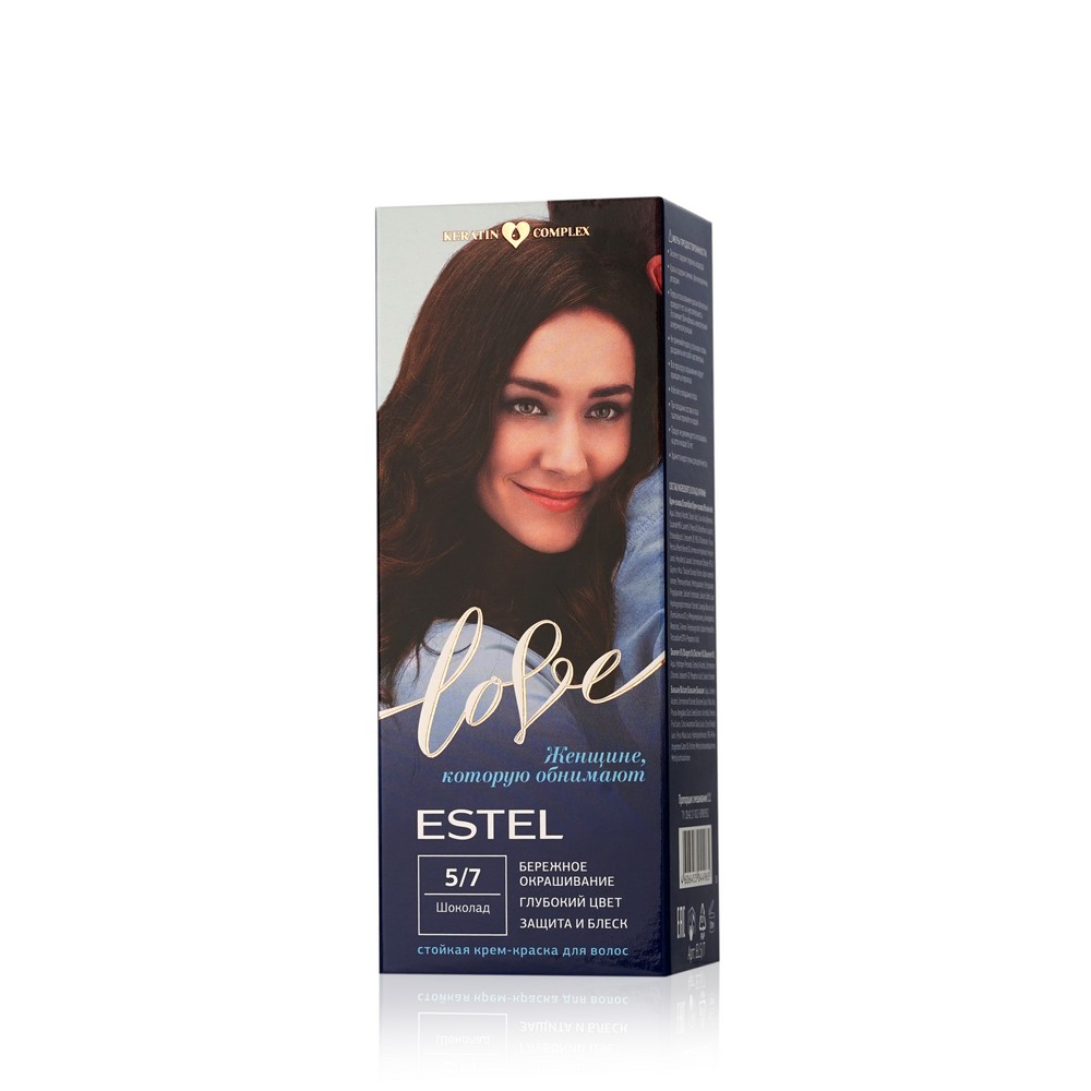 

Стойкая крем - краска для волос Estel Love 5/7 Шоколад