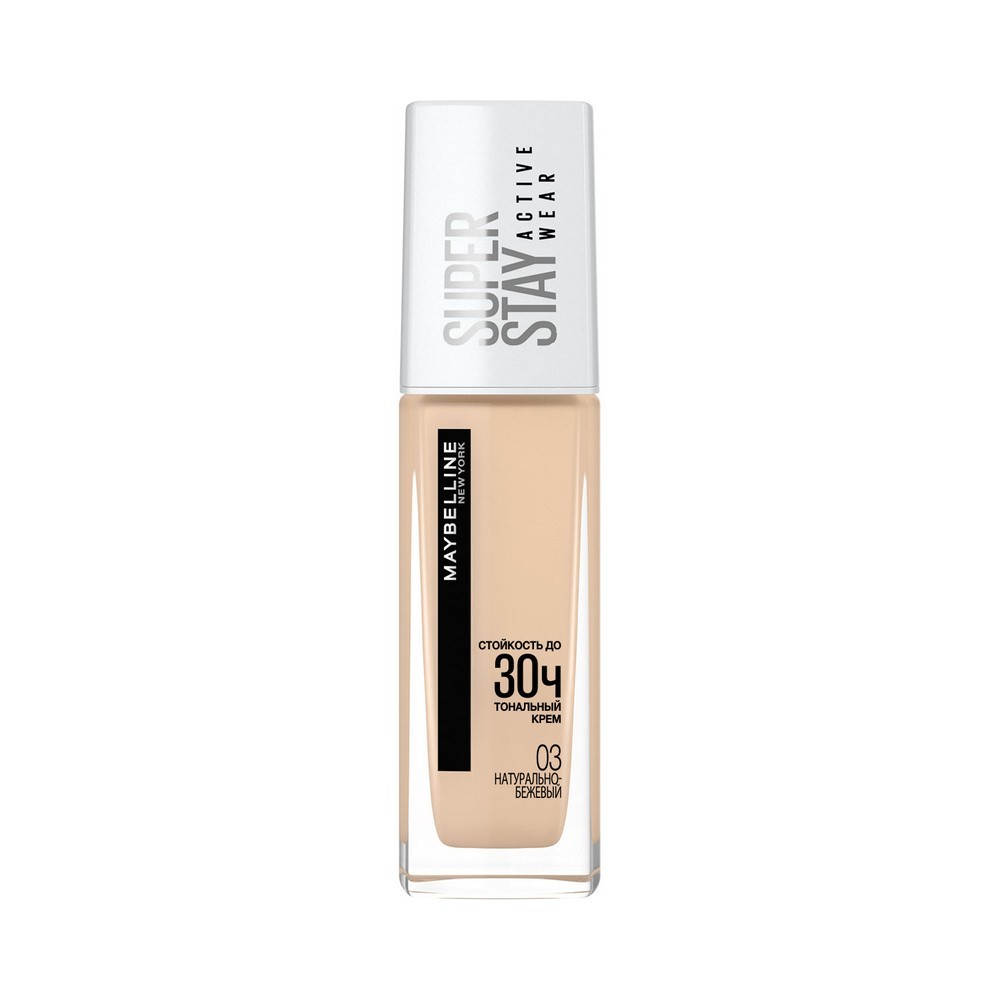 

Тональный крем для лица Maybelline New York SuperStay Active Wear 03 Натурально-бежевый 30мл