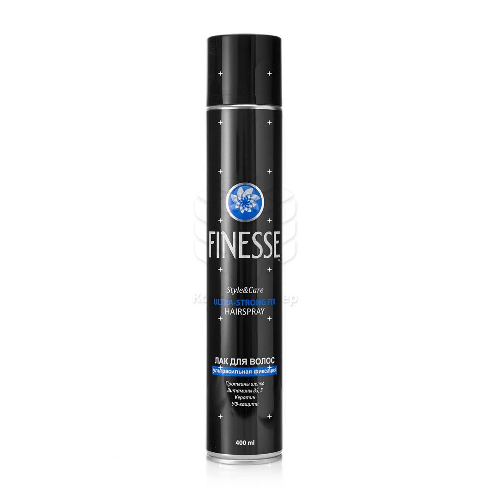

Лак для укладки волос Finesse Style & Care Сверхсильная фиксация (4) 400мл