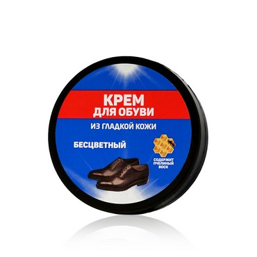 Крем для обуви для гладкой кожи, бесцветный, 50мл