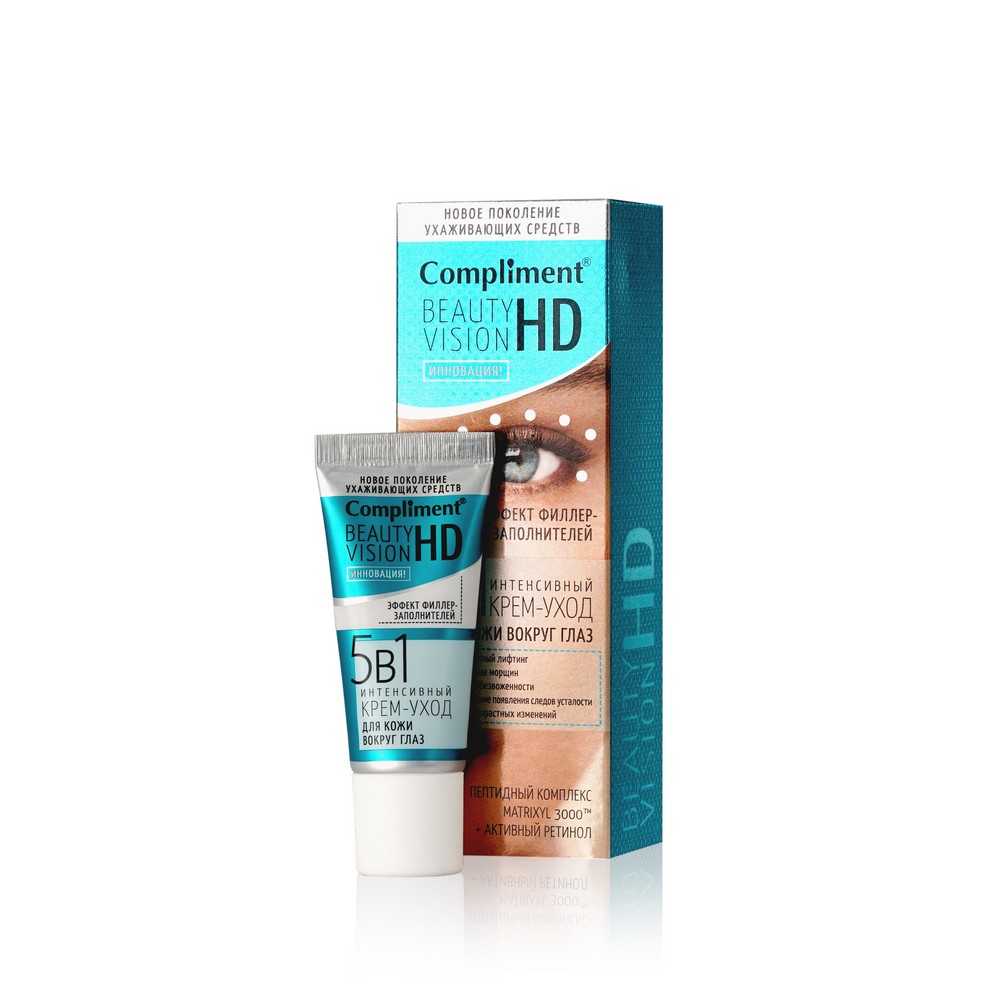 

Интенсивный крем - уход для кожи вокруг глаз Compliment Beauty Vision HD 5 в 1 25мл