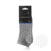 Женские носки InComfort Mode Trainer Liner трикотажные Grey / Black small dots р.35-37