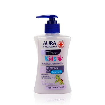 Детское жидкое мыло для рук Aura Antibacterial " Nature antibac complex " 250мл